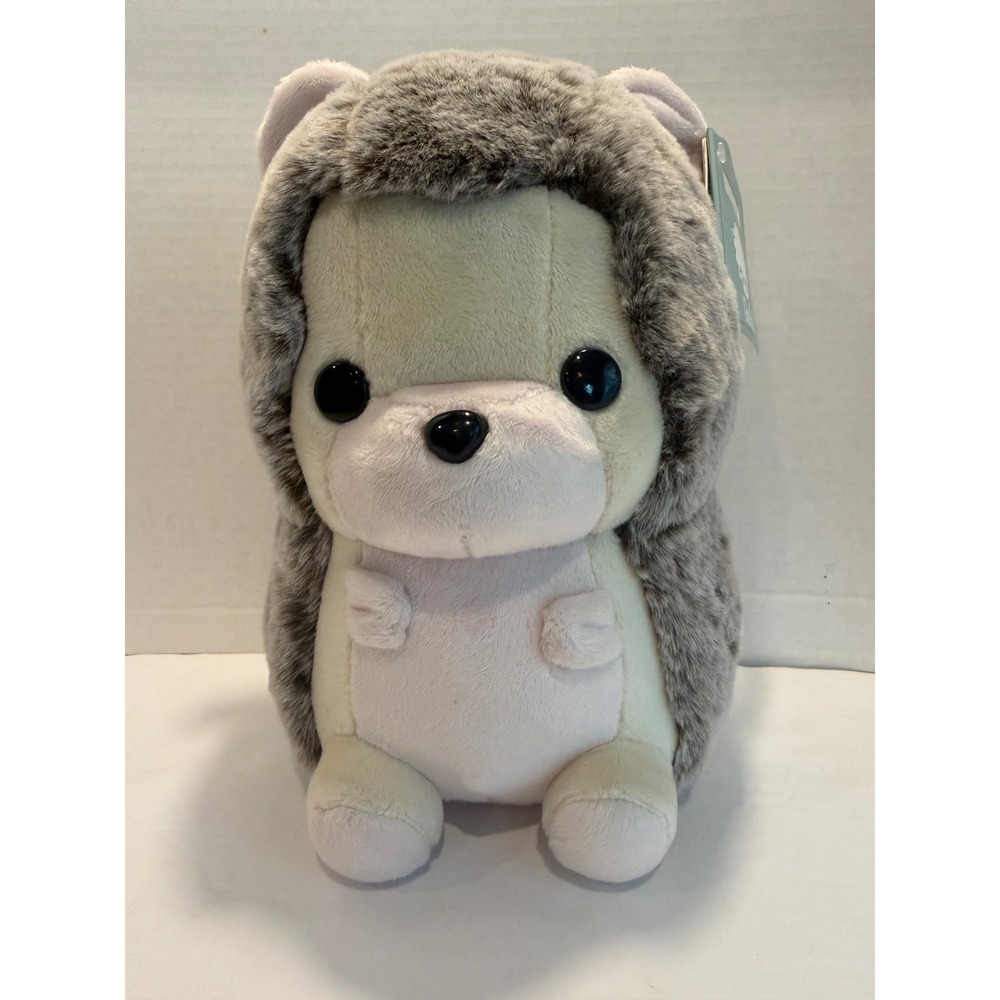 Bellzi Hedgi Hedgehog Plush Stuffed Animal Grey White Collectible Toy HEDGI NWT
